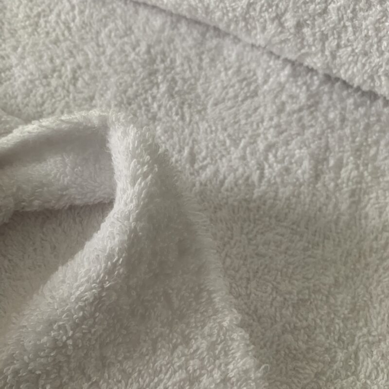 Tissu éponge coton blanc