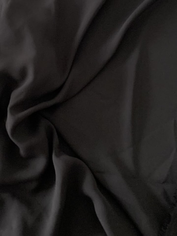 Tissu polyester uni noir