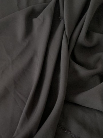Tissu polyester uni noir – Image 4