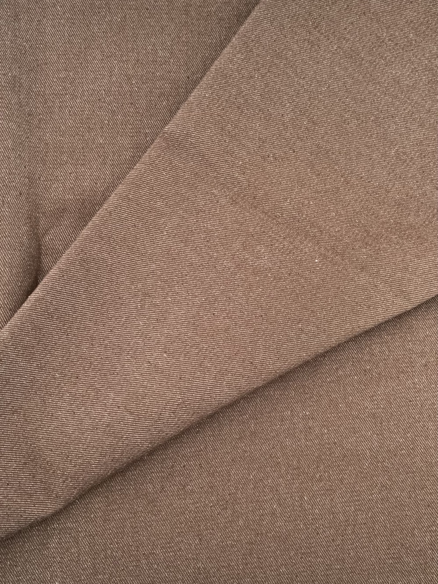 Tissu jean élasthanne marron – Image 2