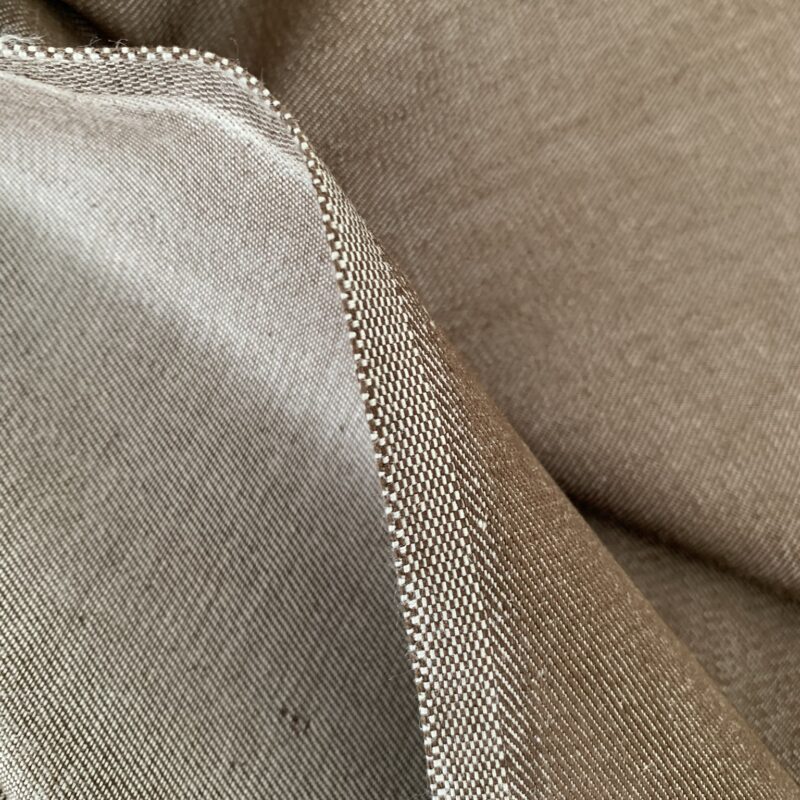 Tissu jean élasthanne marron