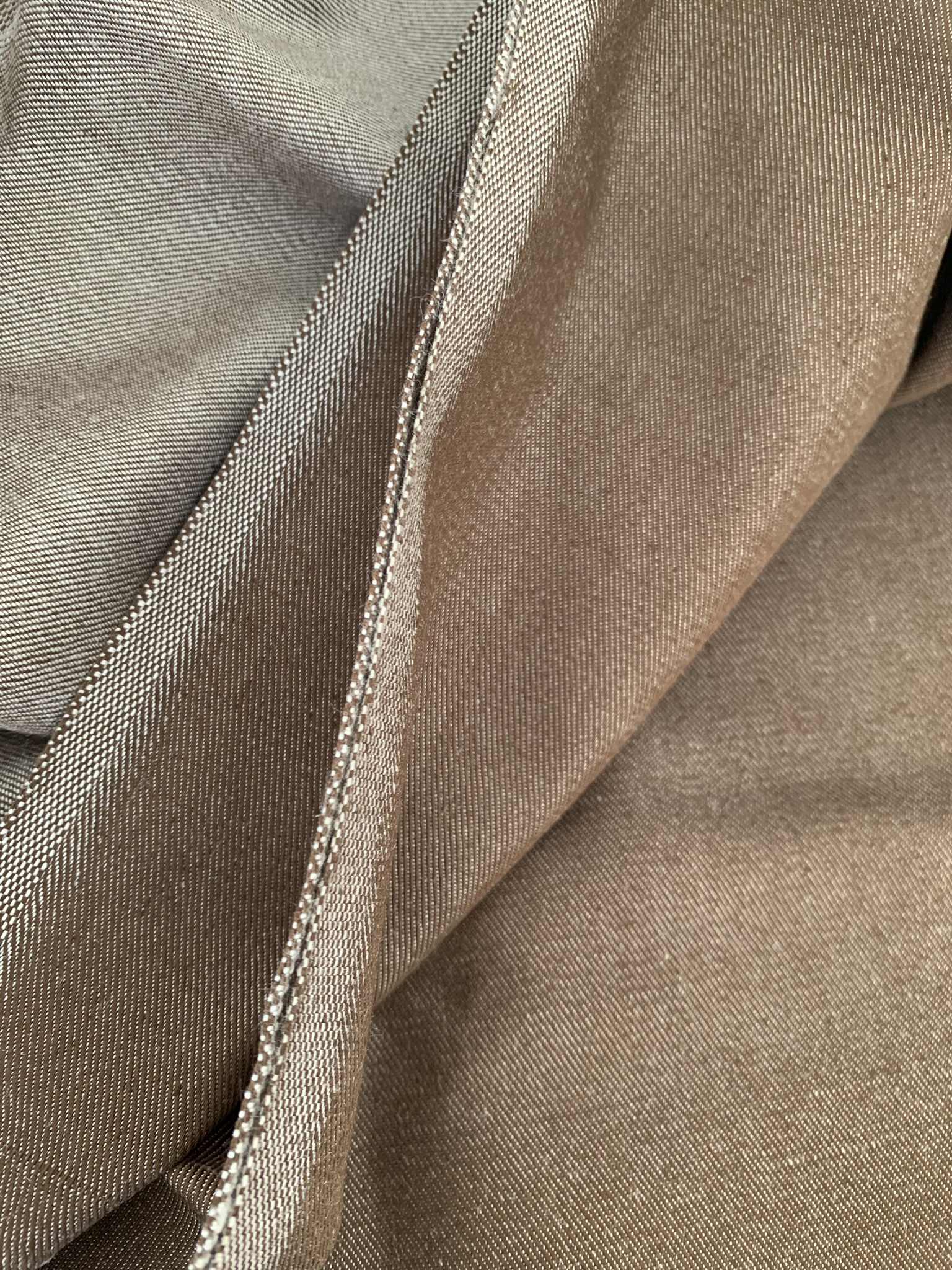 Tissu jean élasthanne marron – Image 4