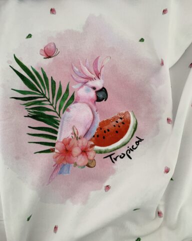 Panneau tissu jersey de coton tropical – Image 2
