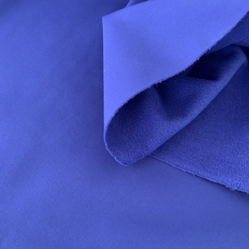 Tissu softshell uni bleu roi