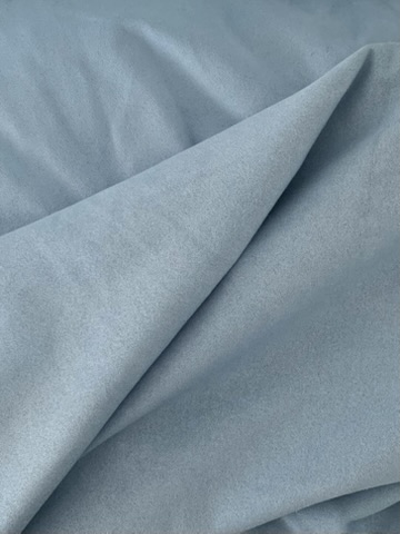 Tissu suédine bleu clair