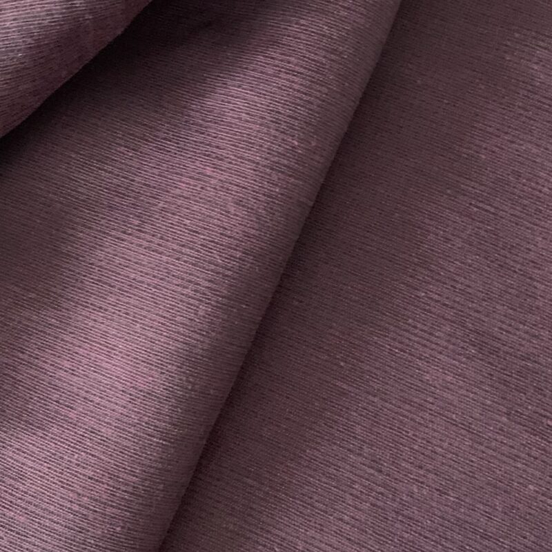 Tissu toile de coton épais coloris bordeaux chiné