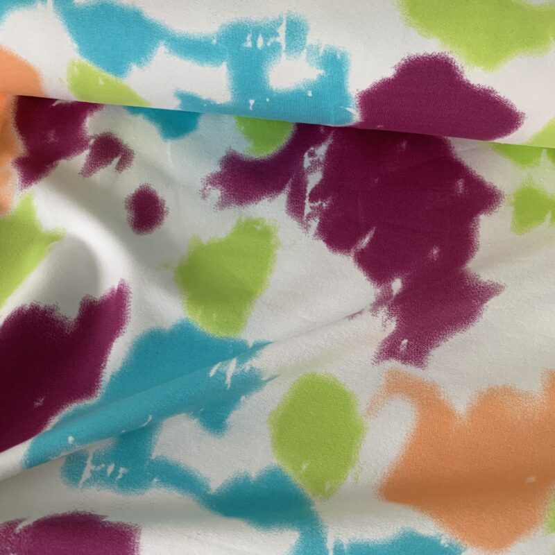 Tissu jersey French Terry tie and dye