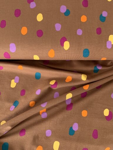Tissu jersey French Terry gratté à pois