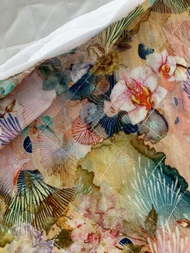 Tissu coton matelassé orchidée – Image 3