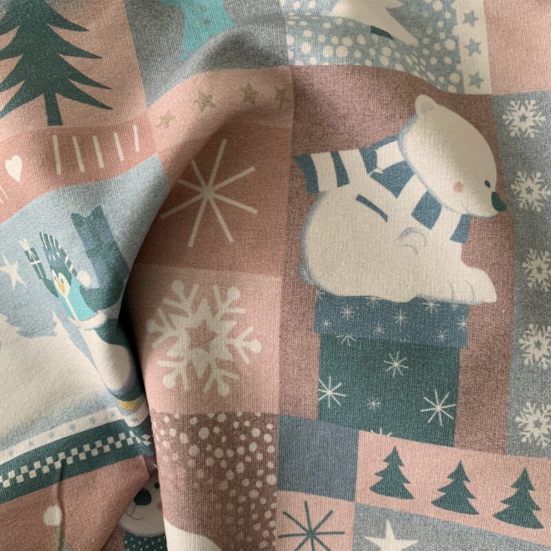 Tissu jersey French Terry oursons