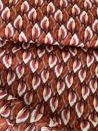 Tissu satin de coton pétales colorés – Image 4