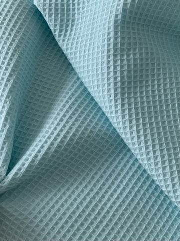 Tissu nid d'abeille turquoise – Image 3