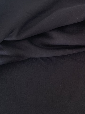 Tissu jersey Milano uni noir