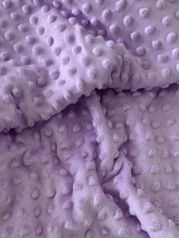 Tissu minky pois relief parme – Image 3