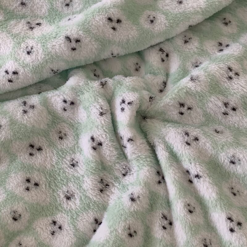 Tissu minky doudou nuages