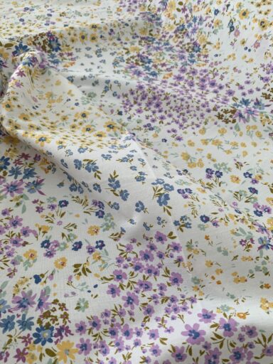 Tissu coton imprimé fleurs des champs – Image 4