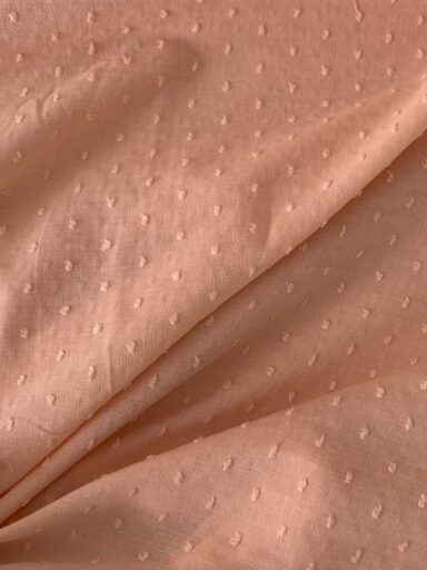 Tissu plumetis coton vieux rose – Image 3