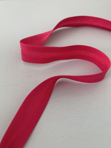 Biais coton 20mm uni rose fuchsia – Image 2