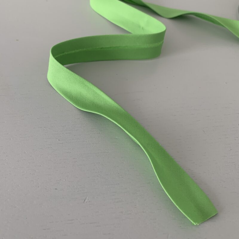 Biais coton 20mm uni vert pomme