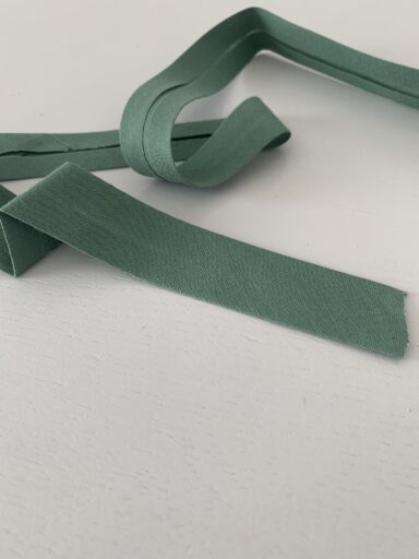 Biais coton 22mm uni vert sauge – Image 2