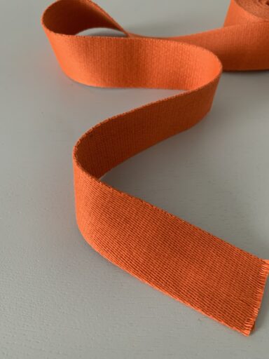 Sangle coton unie 40mm orange