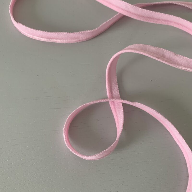 Passepoil élastique uni rose clair
