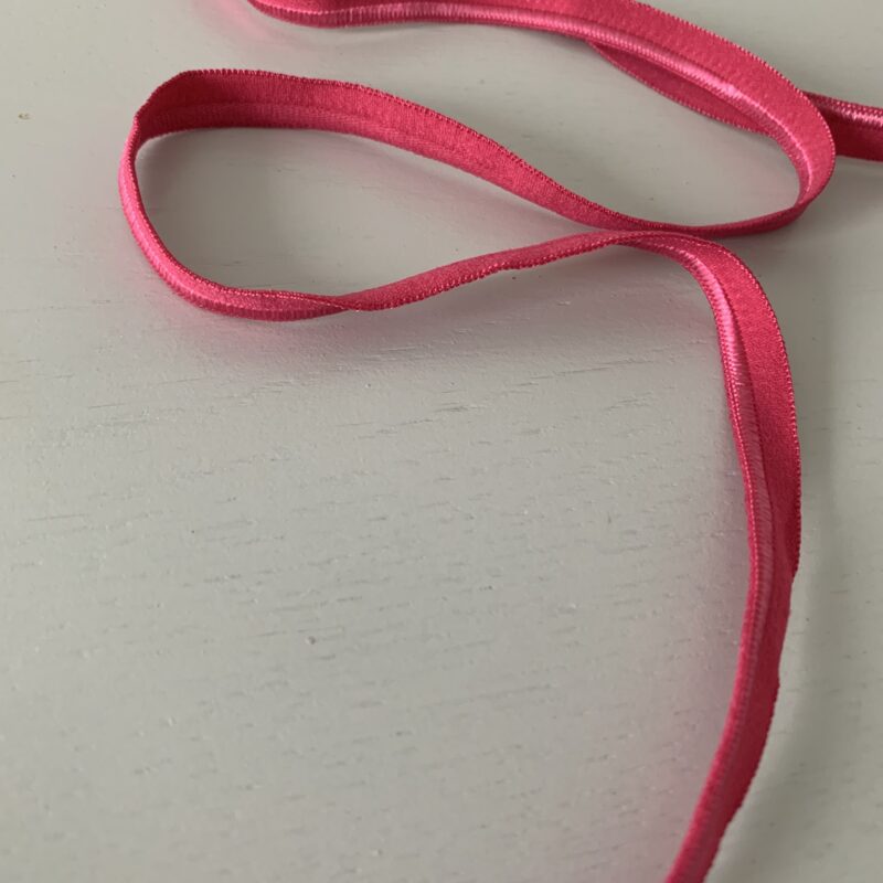 Passepoil élastique uni fuchsia