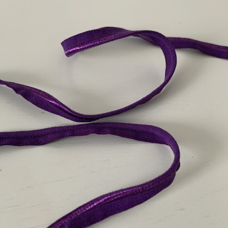 Passepoil élastique uni violet
