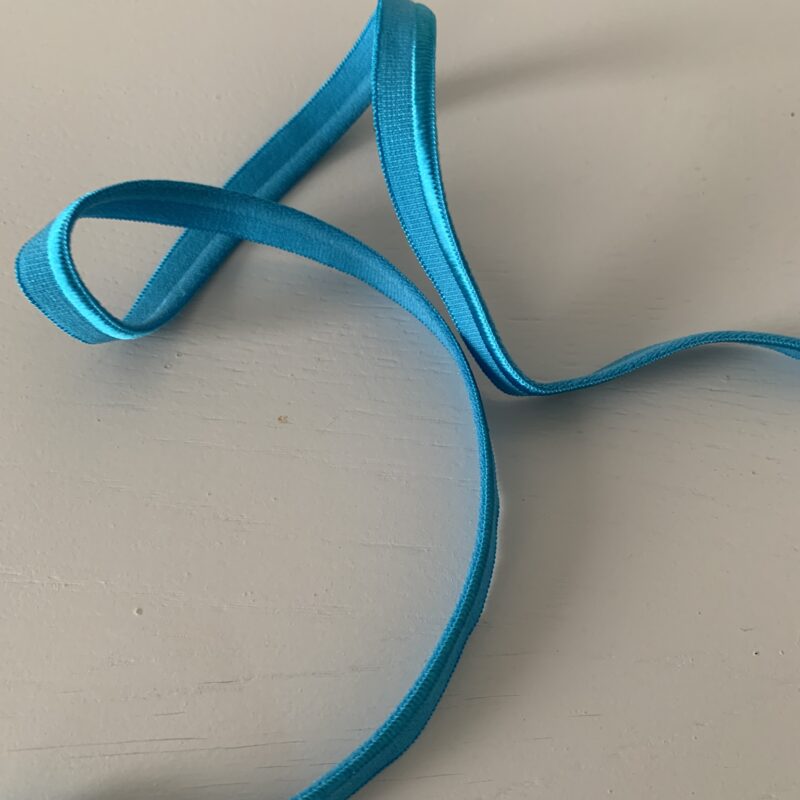 Passepoil élastique uni turquoise