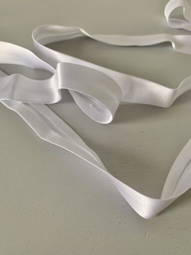 Biais satin 20mm blanc – Image 2