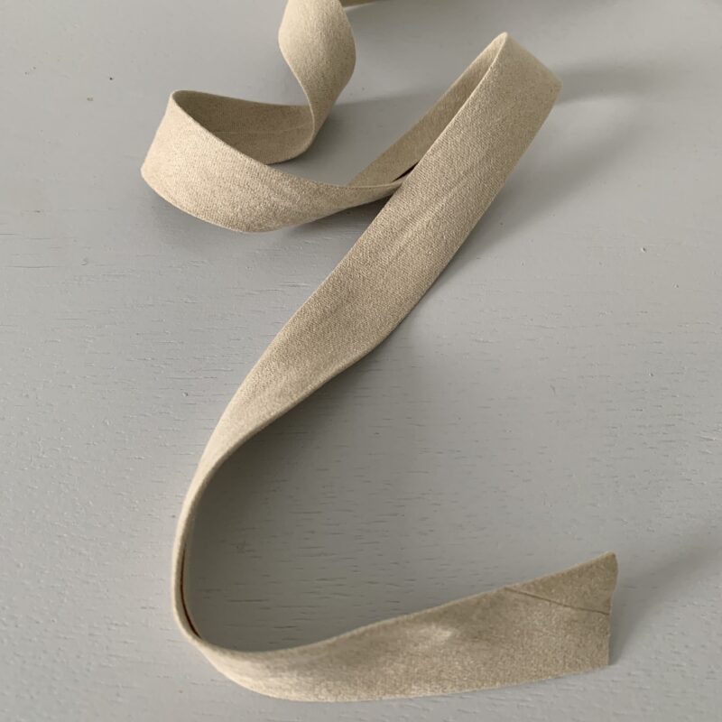 Biais suédine 20mm beige