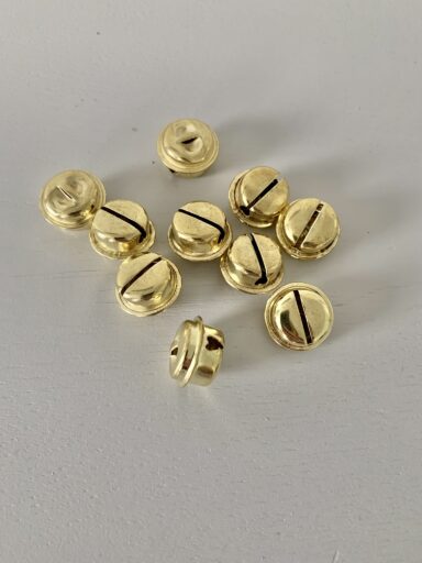 Grelots à coudre dorés 18mm – Image 3