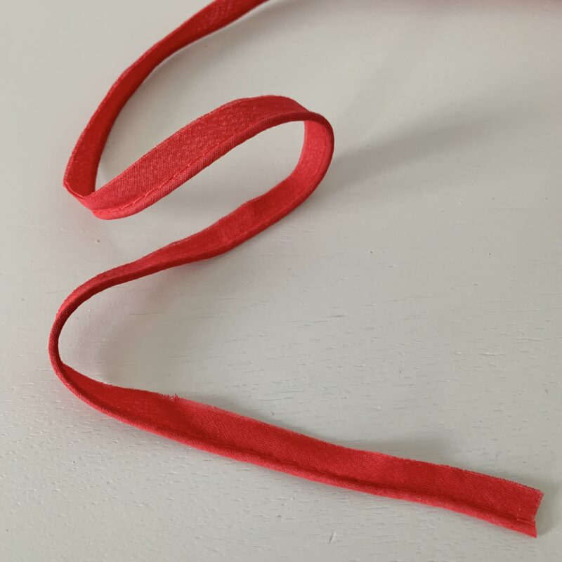 Passepoil coton uni rouge
