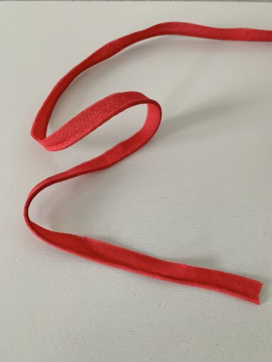 Passepoil coton uni rouge