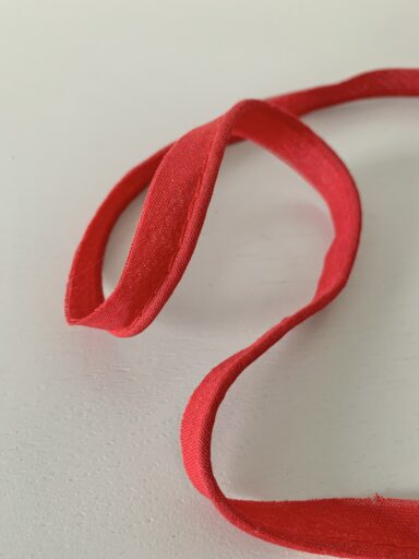 Passepoil coton uni rouge – Image 2
