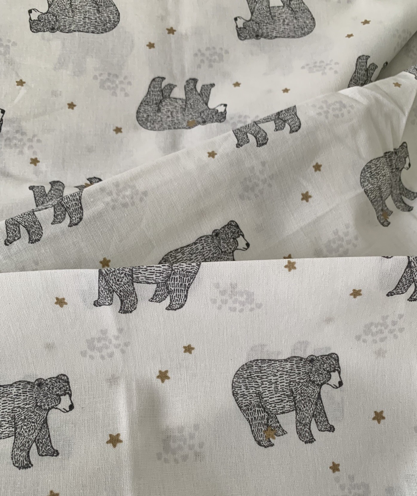 Tissu coton imprimé ours polaires – Image 3