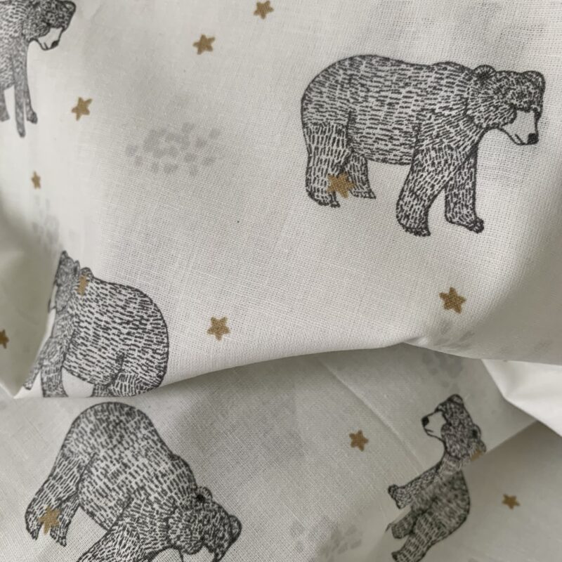 Tissu coton imprimé ours polaires