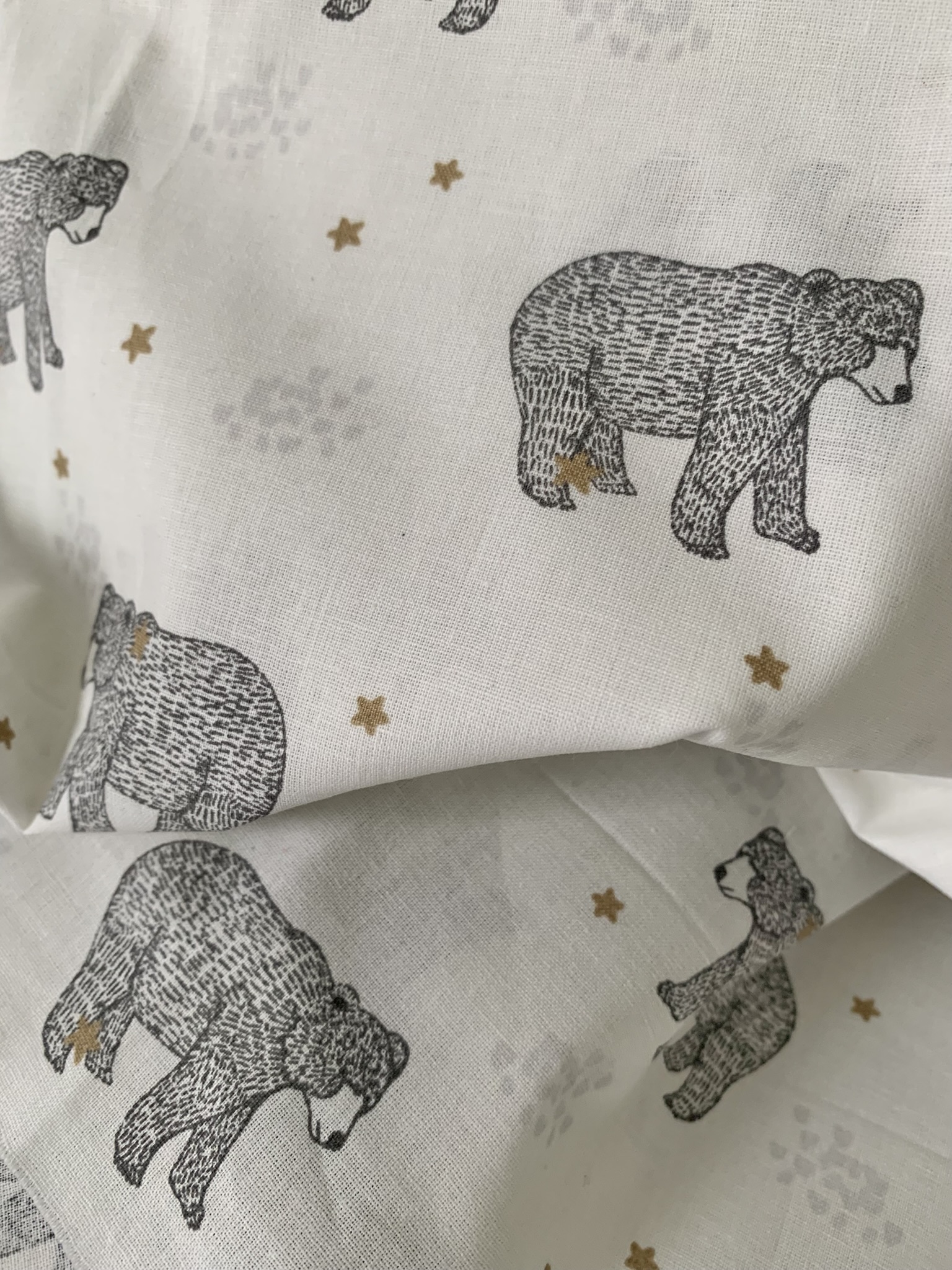 Tissu coton imprimé ours polaires