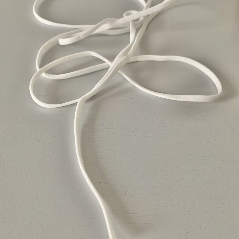 Elastique rond blanc 5mm