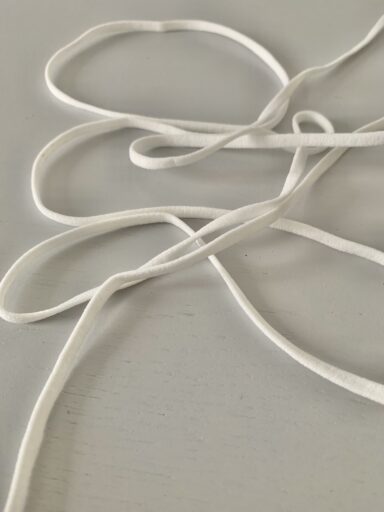 Elastique rond blanc 5mm – Image 2