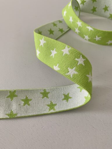 Elastique boxer vert étoilé 25mm – Image 2