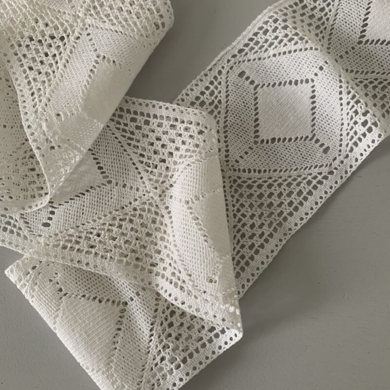 Dentelle coton blanche largeur 10 cm