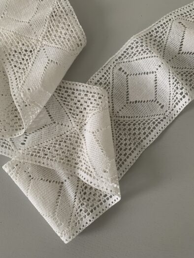 Dentelle coton blanche largeur 10 cm