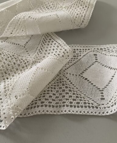 Dentelle coton blanche largeur 10 cm – Image 3