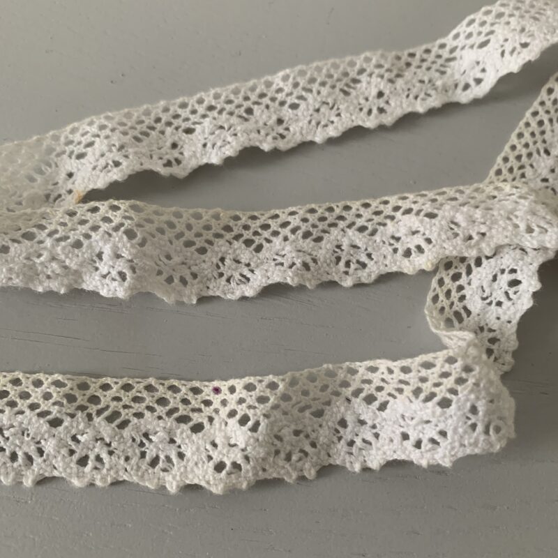 Dentelle coton double teinte 20mm