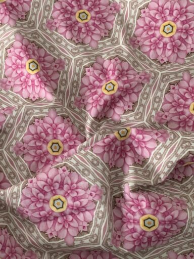 Tissu coton Gütermann hortensia rose – Image 3