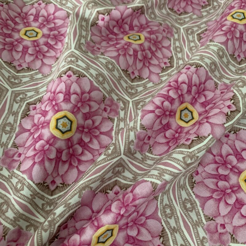 Tissu coton Gütermann hortensia rose