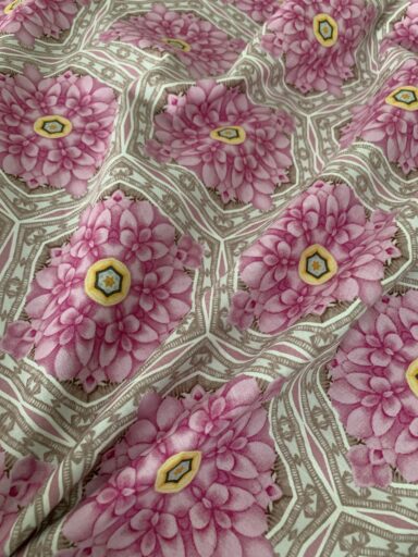 Tissu coton Gütermann hortensia rose