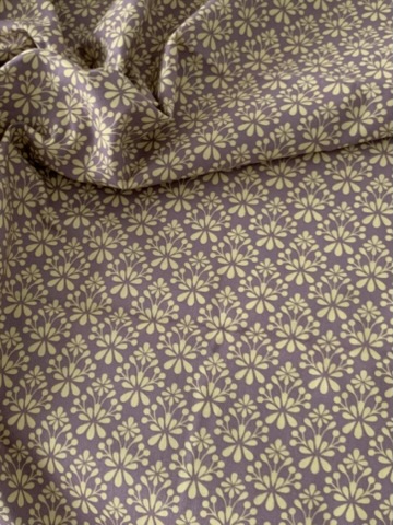 Tissu coton Gütermann parme et jaune