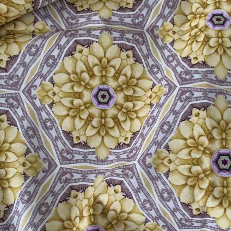 Tissu coton Gütermann hortensia jaune